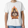 Fiery Gorilla Fighter Mascot Gaming Design by Omar-2D