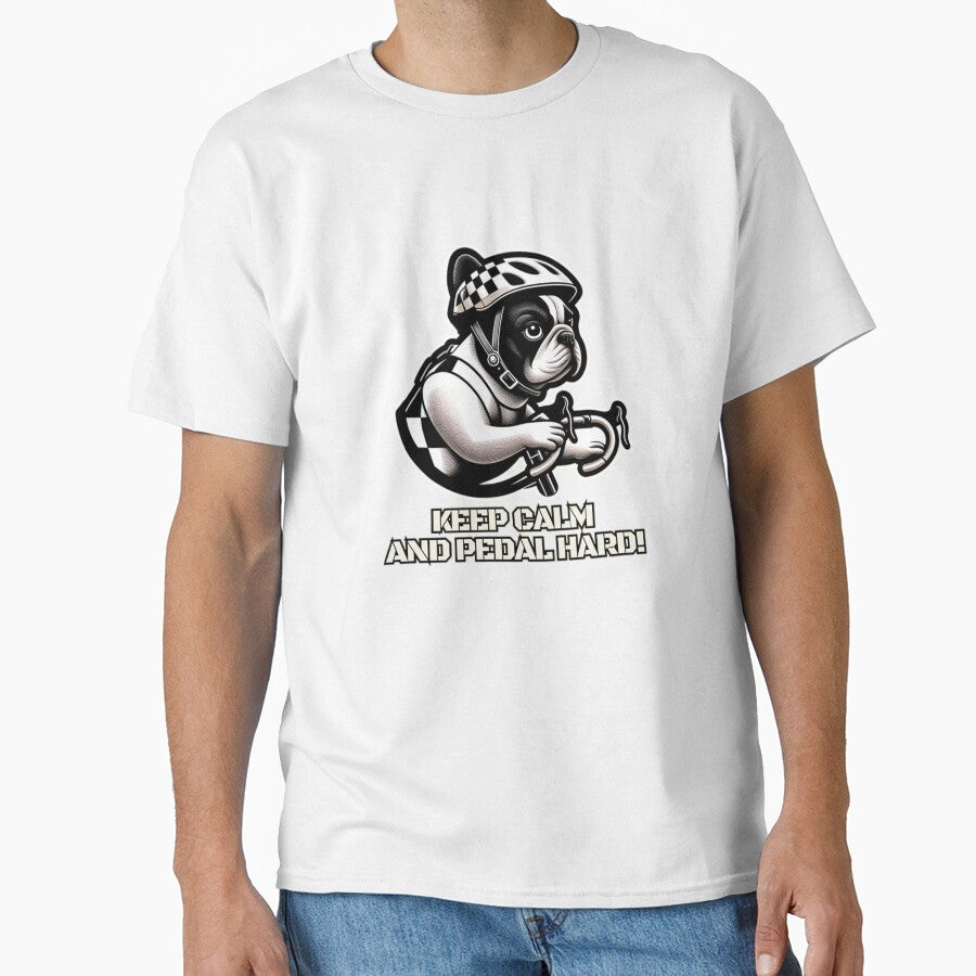 Keep calm and pedal hard by DShirtRepublic