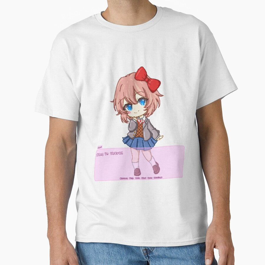Sayori Doki Doki Literature Club pixel-art by MiloBoo