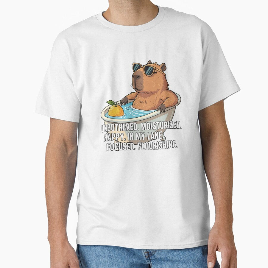 Funny meme - Unbothered, Moisturized Capybara - Zen Vibes by hamishby