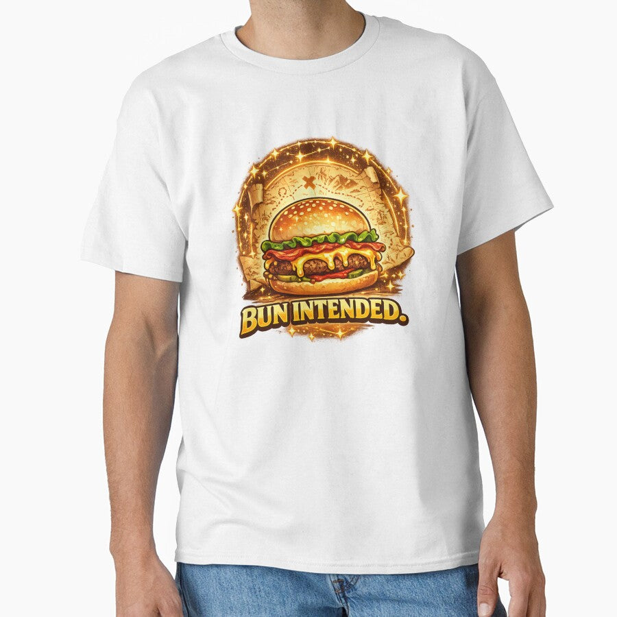 Bun Intended: Wordplay Pun Cheeseburger Humor Comedy by irfanshikh