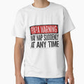 s Funny Papa Warning Sign - May Nap Suddenly At Any Time Short Sleeve by wmtdcezy2
