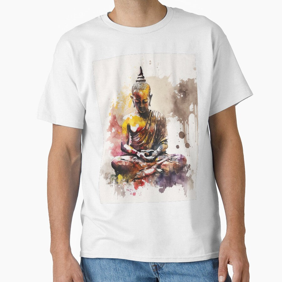 meditation buddha watercolor by shokA Design