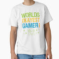 Worlds Okayest Gamer Funny Video Gamer Gift by FunSilly