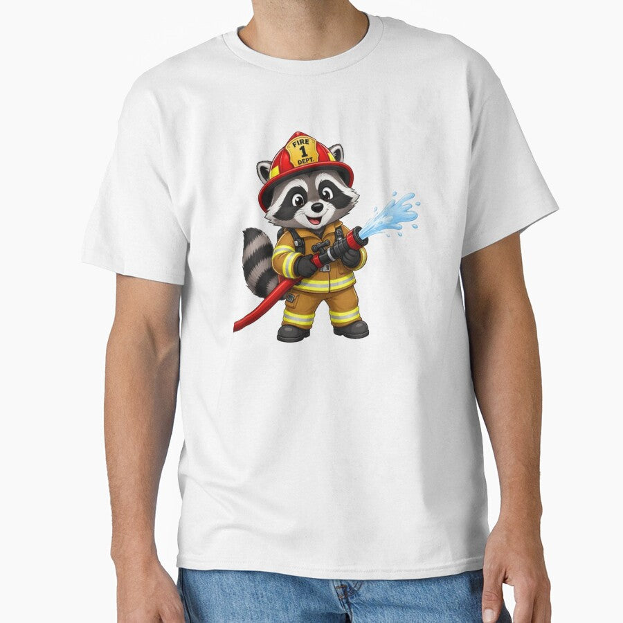 Raccoon firefighter by Gokuxtreme