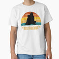 Me And My Dog, Retro Sunrise Inspired Design, Girl And Dog Best Friends Saying, Pet Appreciation Gift by KirwanArt