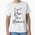 I Can't Run I'm a Mermaid Funny Workout Quote by TNDesignStudio