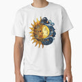 Celestial combination image of sun and moon by liana campbell