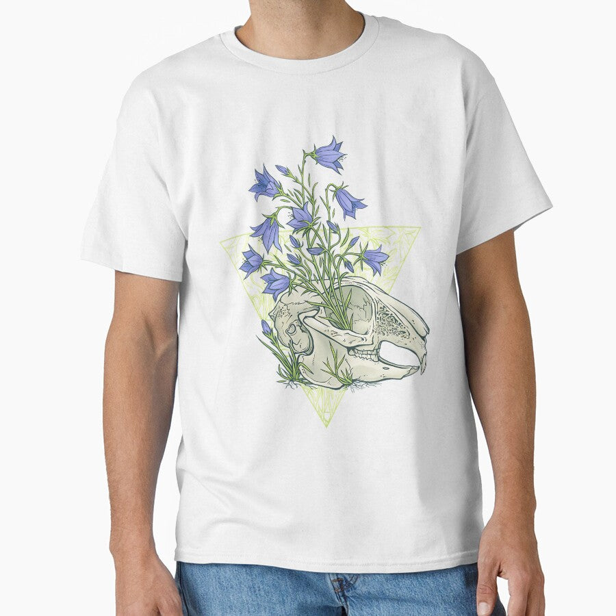 Harebells Animal Skull Botanical Illustration by vgggeirjpe25