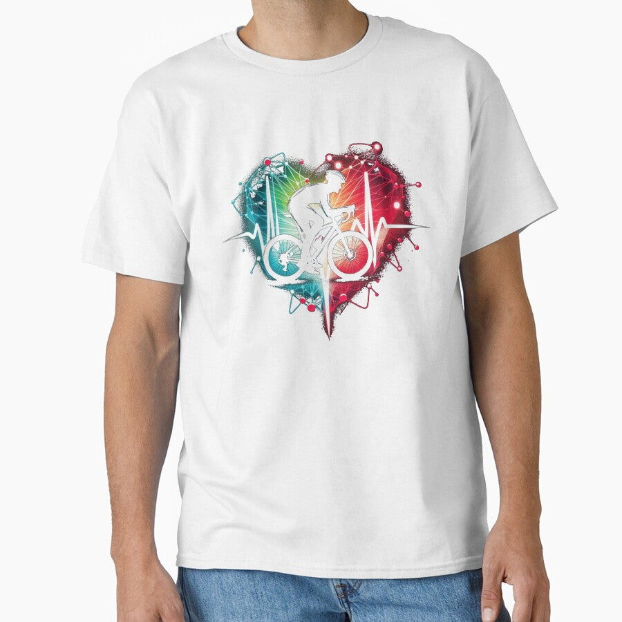 Cycling Heartbeat Bicycle Love Biking Life Love Cycling by Pirascano