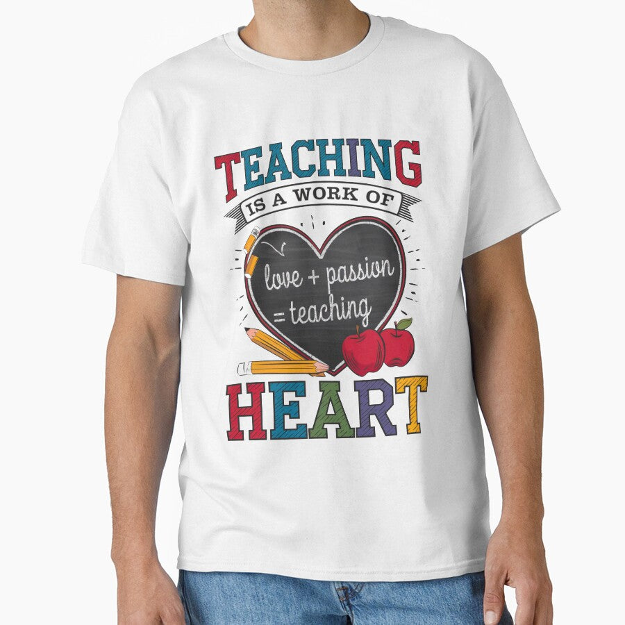 Teaching Is A Work Of Heart by Buntrockstore