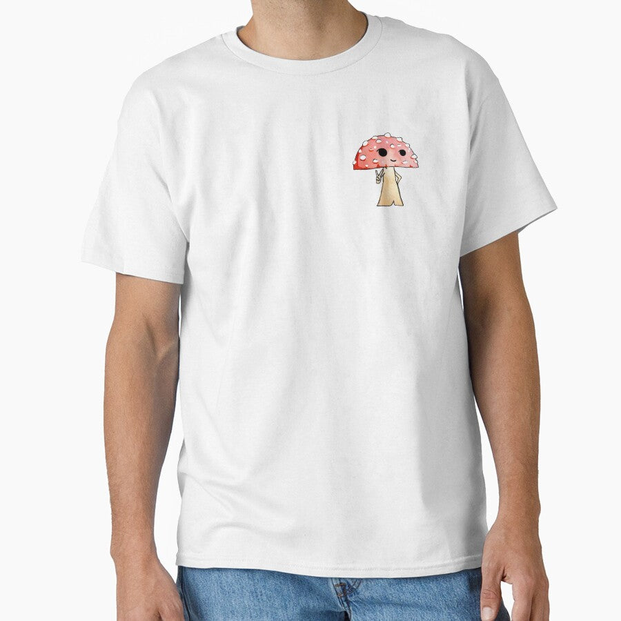 mushroom peace sign (pink) by Grace Pinkstone