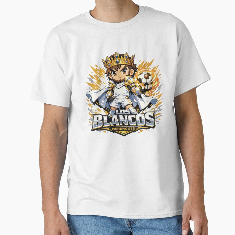 Los Blancos King Football Mascot  Real Madrid Majestic Chibi Royal Esports Graphic by Aekkaporn