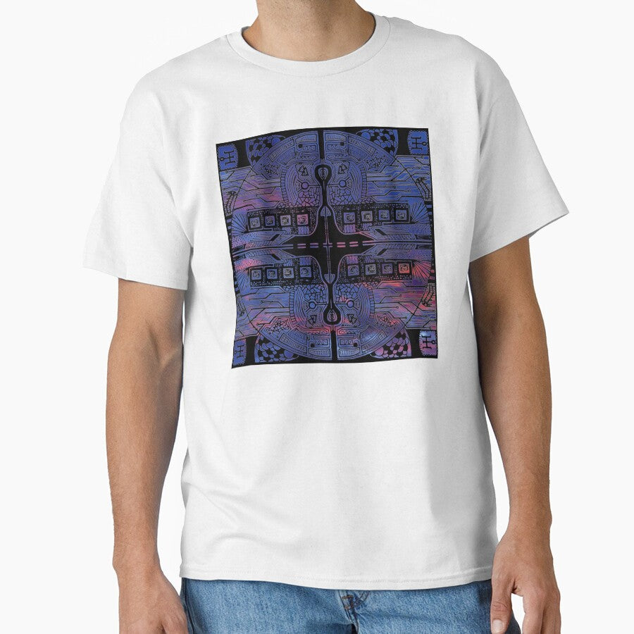Dark Red Blue Sky Vortex Cube by createVisions