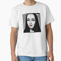 Morticia Horror Icon Black and White Stripes by orionlodubyal