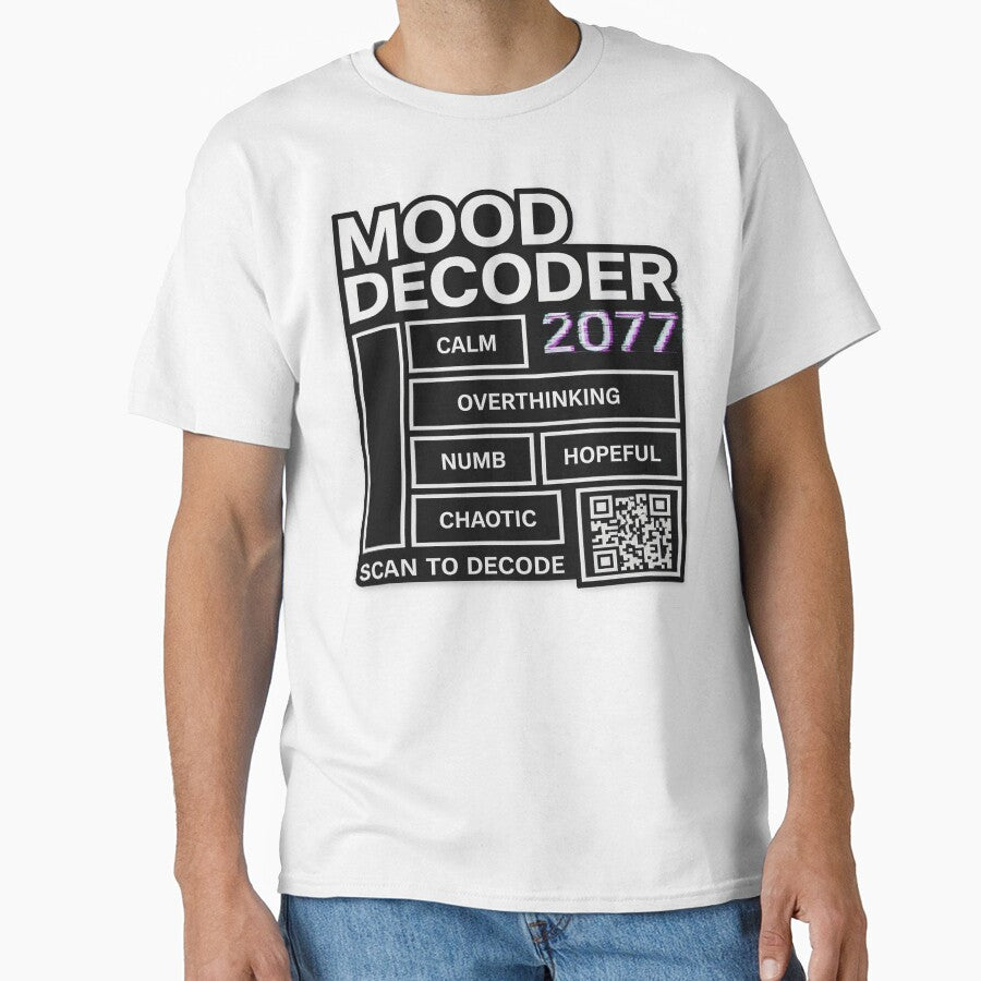 Mood Decoder 2077 – Glitch Matrix Tee by PigiArt