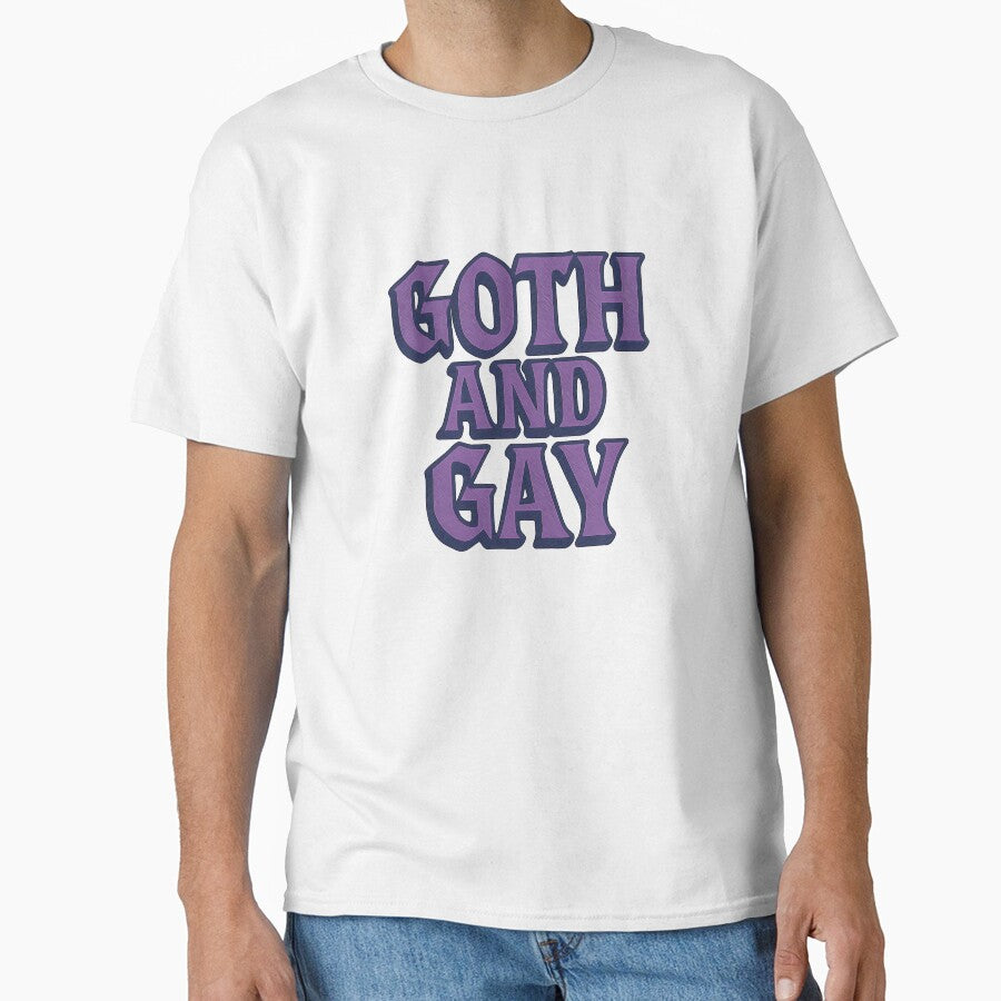 Goth And Gay - Bold Pride Typography by Haus Of Sin