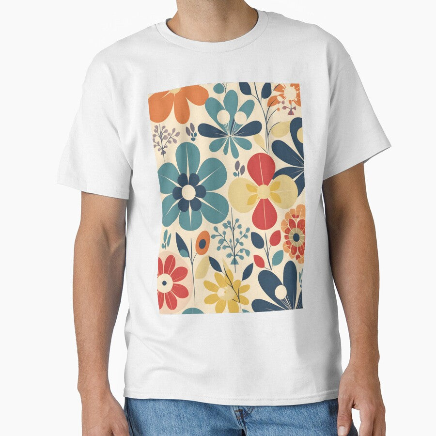 Retro Floral | Minimalist | 60's Flowers | Mother's Day by StickeryPickery