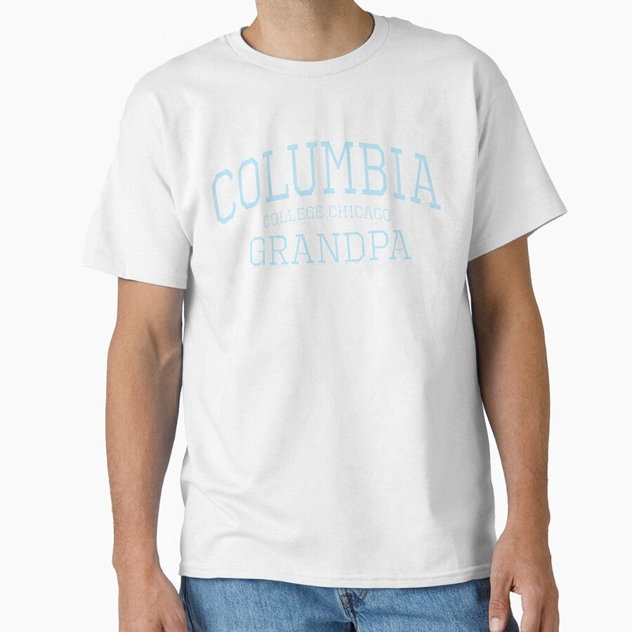 Columbia College Chicago Grandparent Grandpa High Quality Print (Blue) by blomdel