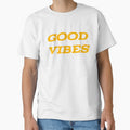 Good Vibes Distressed Vintage Grunge Typography by Everlastingxyz