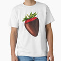 Chocolate Covered Strawberry Pattern - Black by Kelly  Gilleran