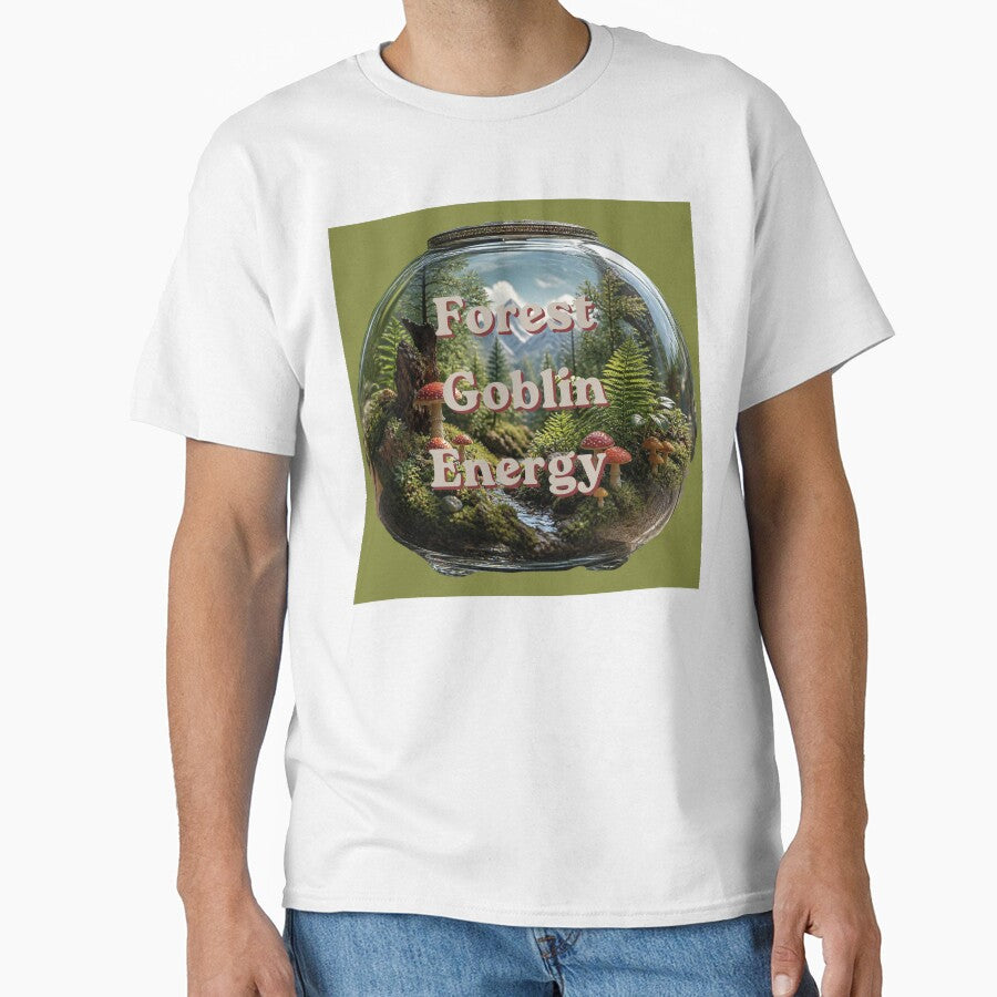 Forest Goblin Energy - Terrarium Mushroom Forest Illustration by plantsinnature