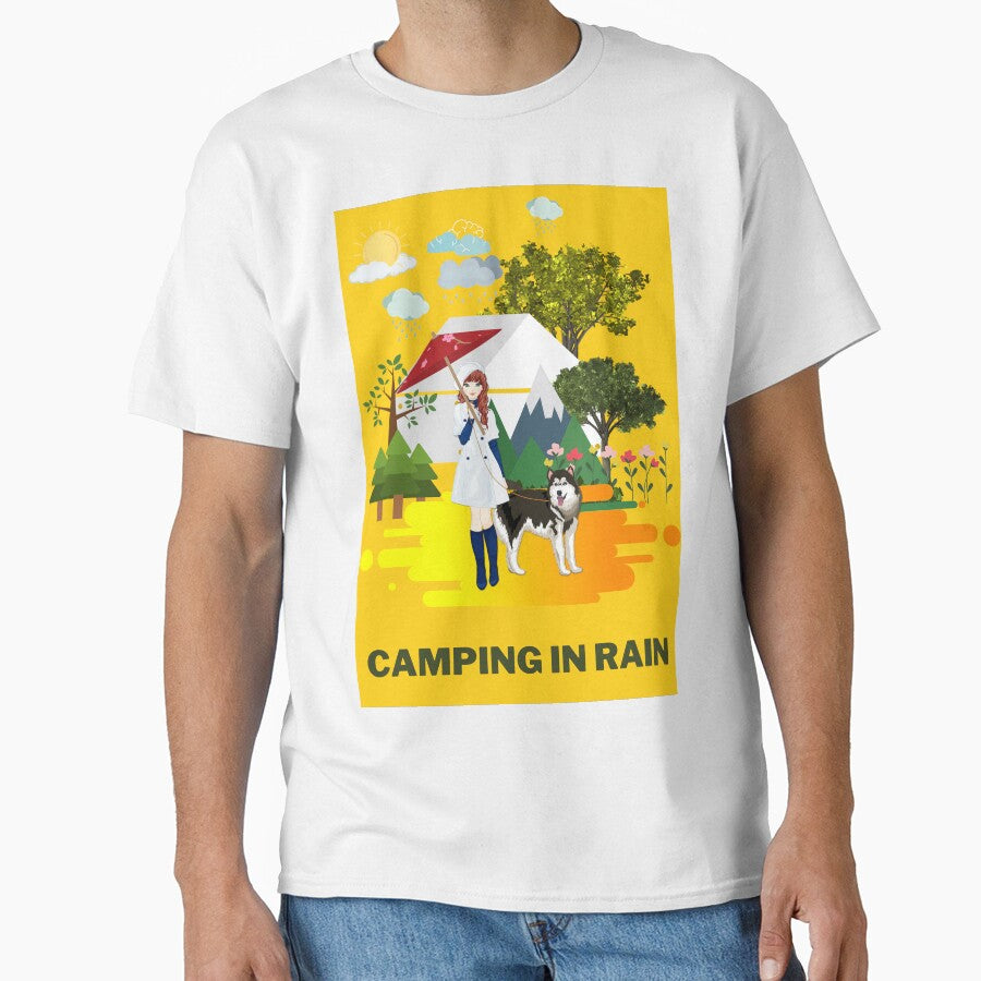 Camping in Rain with my dog by vidyaroul