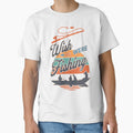 Wish We Were Fishing Retro Design by DesignByJMc