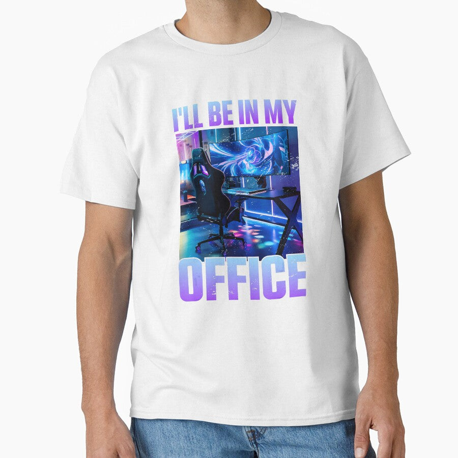 I'll Be In My Office Funny PC Gamer Setup Retro Gaming Joke by FGTV2021