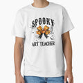 Teacher Halloween Spooky Art Teacher Croquette Bow Pumpkin Spider Webs by IslandGirlArt