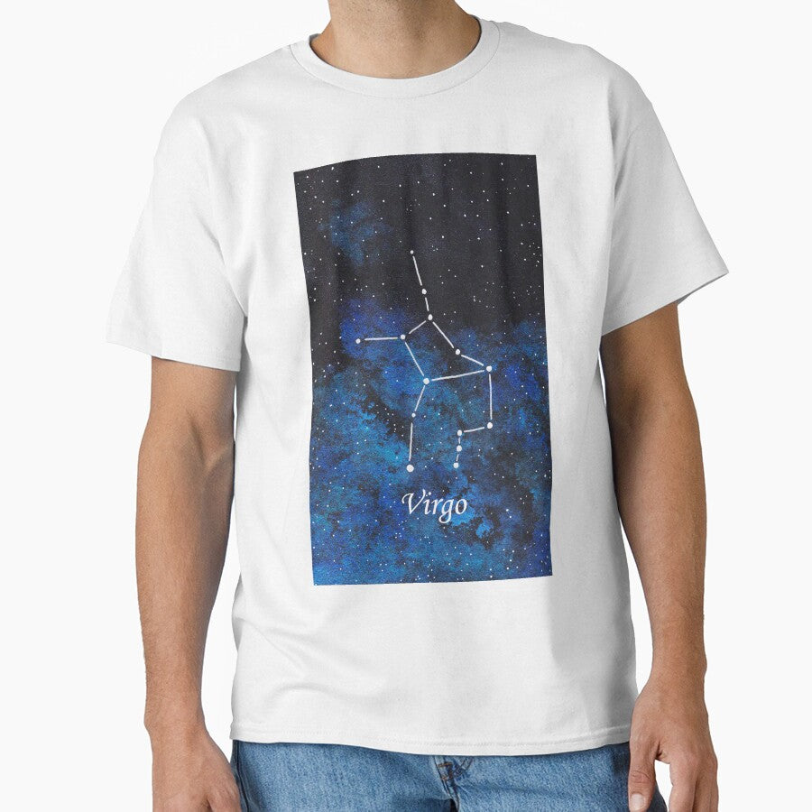 Virgo Zodiac Sign Space Painting by CoryellArt