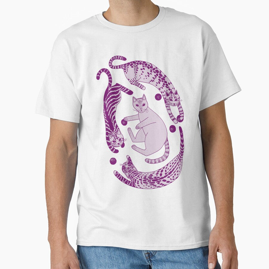 Playful gatines (magenta) by blursbyai
