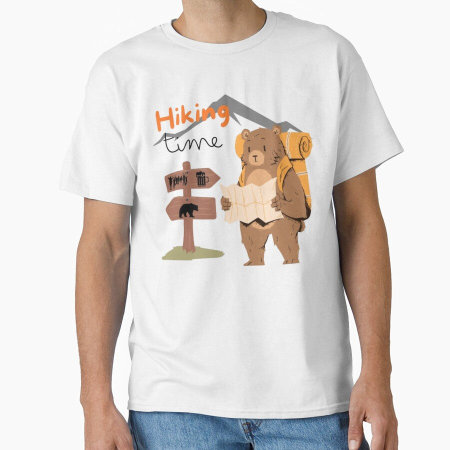 Hiking Bear Adventure Illustration by MSHobbies