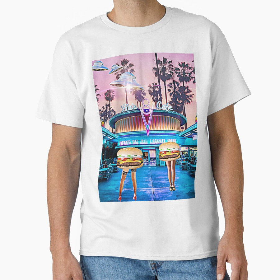 1950's Hamburger Alien Diner by PopVelvet