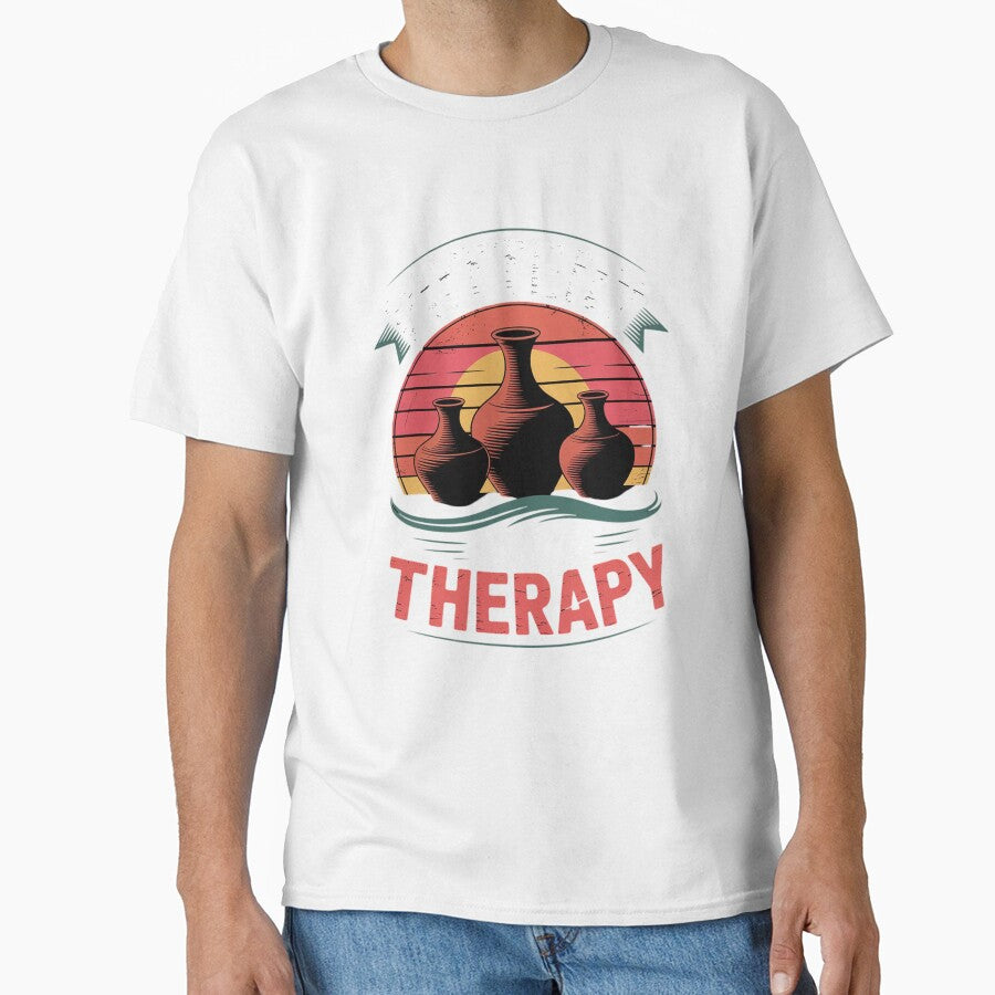 Potter Ceramic Clay Artist Sculpturist Pottery Is My Therapy by KotexTemu