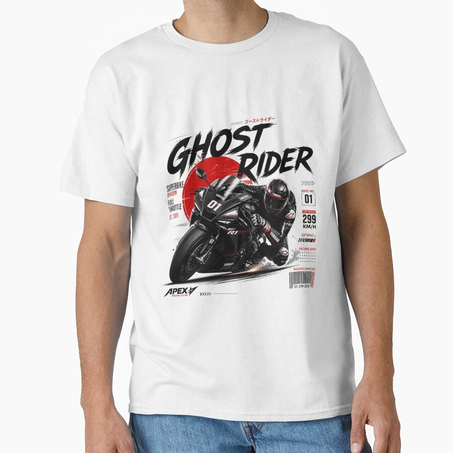 GHOST RIDER | Premium Superbike Streetwear Graphic by AtomicThreadCo