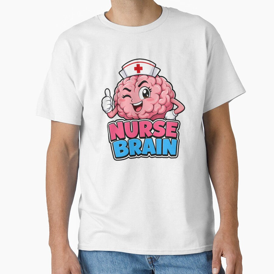 Nurse Brain Funny Meme Cute Nursing Student RN Gift by Arobinoz