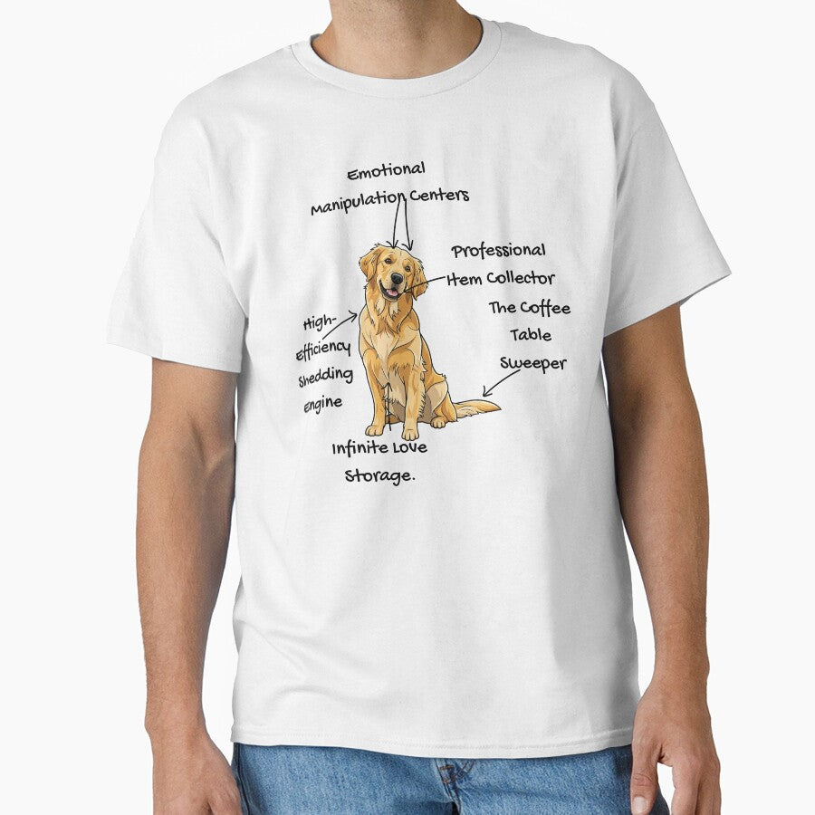 Anatomy of a Golden Retriever - Funny Dog Mom/Dad Gift by RNTStudio