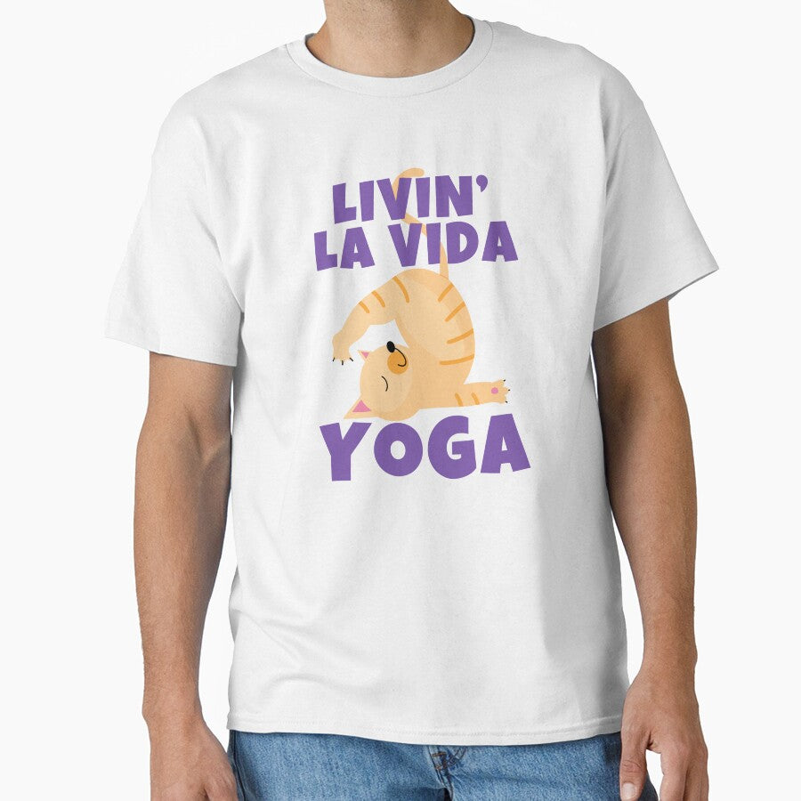 Livin' La Vida Yoga Cute Funny Cat by ricricswert