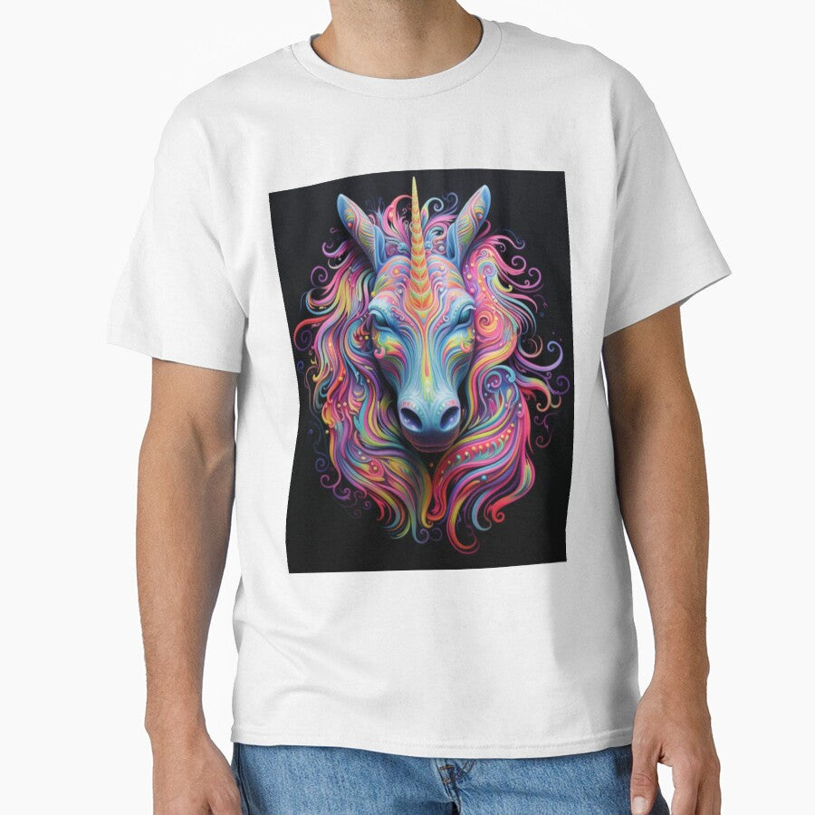 Unicorn Dreams Fantasy Portrait by TeesByMark