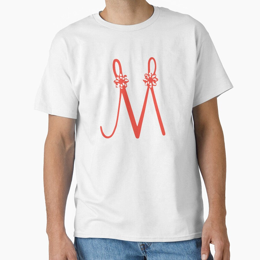 Floral Initial monogram M by Creative-draw