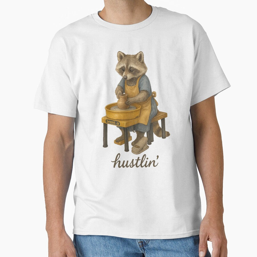 Pottery Wheel Raccoon - Hustlin' by thehaywirehoney