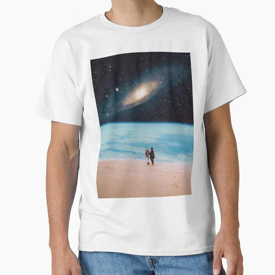 Walking around outer space surreal collage by Yasmine khalifa