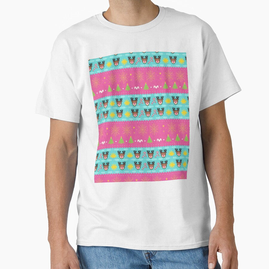 Kawaii Chrismas Ugly Sweater Pattern by BeeStylishTees