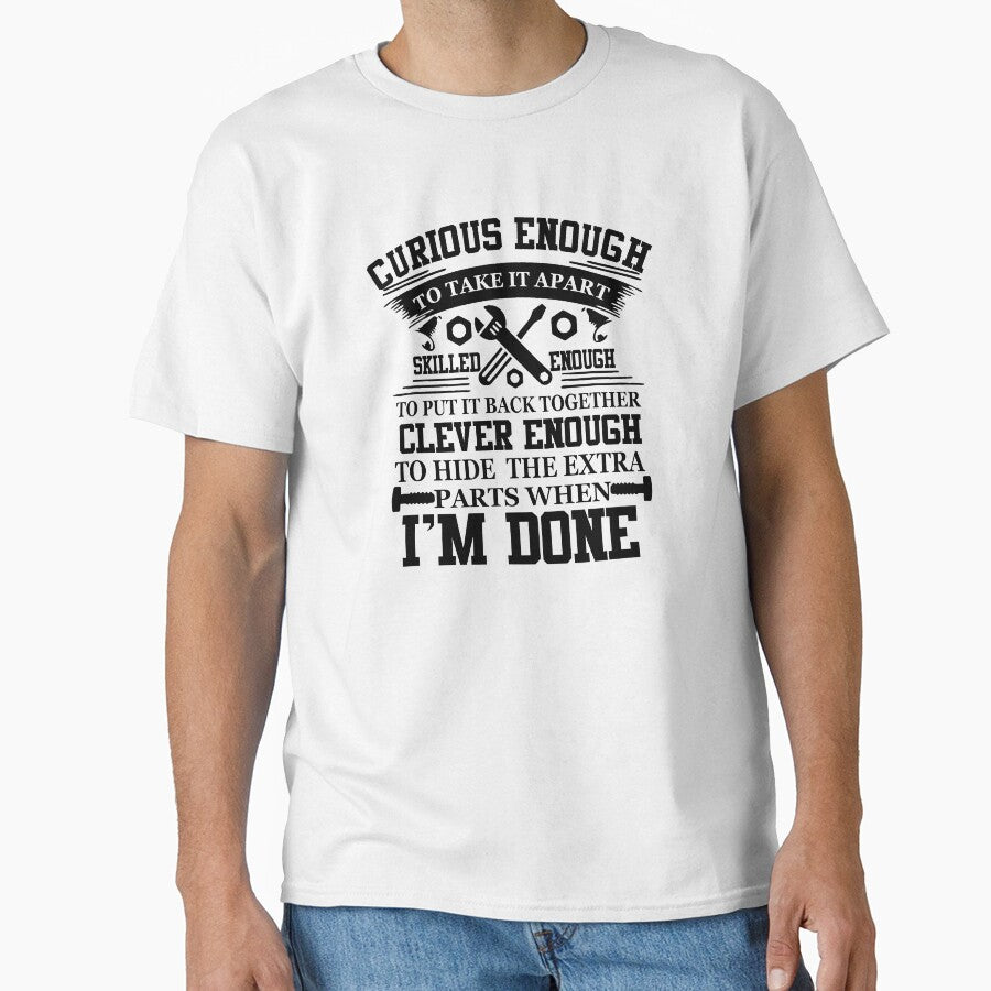 Curious enough to take it apart Auto Mechanic for men women by hadleydesigns
