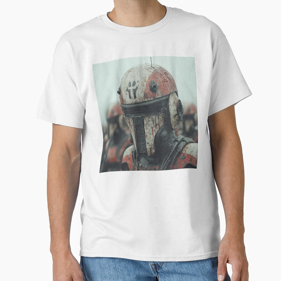 Weathered Futuristic Soldier in Robotic Armour by landletsy