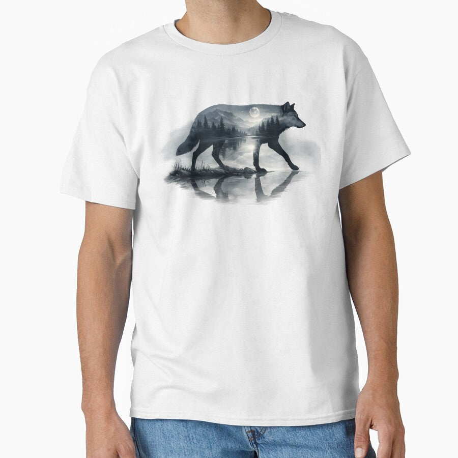 vintage wolf forest art by stikrusak