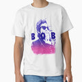 Bob Dylan Neon Blue Pop Poster For Retro Music Lovers by GloriCook