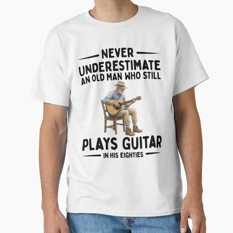 Never Underestimate An Old Man Who Still Plays Guitar in His Eighties by LounisArt