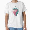 Retro Strawberry Art for Fruit Lover by Claustronautas